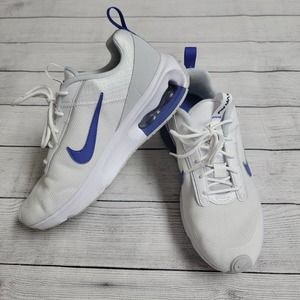 Nike Air Max INTRLK Lite Shoes Womens Size 8 White Blue Sneakers DV5695-101